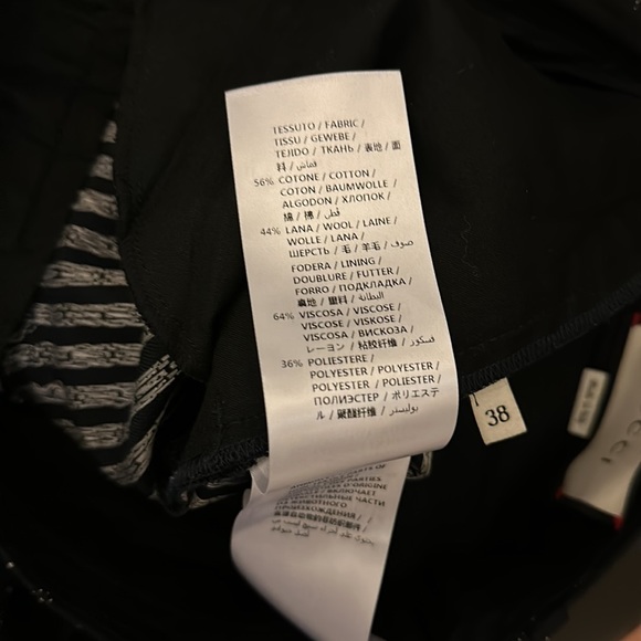 NWT Gucci wool blend jacquard tailored ankle cropped tapered cigarette trouser - Picture 16 of 16